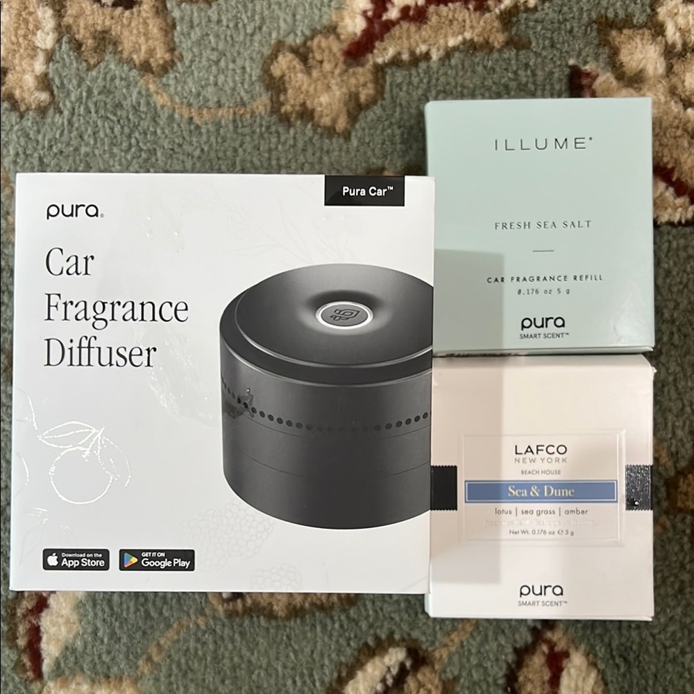 Pura Car Fragrance Diffuser Set NWT